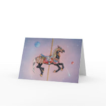 Greeting Cards - Petaluma Carousel Horse 1