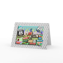 Greeting Cards - Route 66 The Mother Road 18SQ