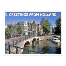 GREETING FROM HOLLAND POSTCARD