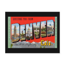 Greeting You from Denver Colordao Post Cards