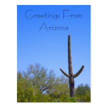 Greetings From Arizona Postcards