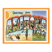 Greetings From Arizona Postcards