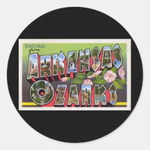 Greetings from Arkansas Ozarks Sticker