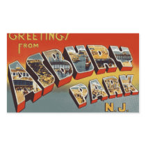 Greetings from Asbury Park NJ Rectangular Sticker