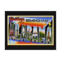 Greetings from Birmingham Alabama Postcards
