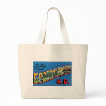 Greetings from Bismarck, North Dakota! Tote Bag