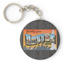 Greetings From Boston Mass., Vintage Keychains