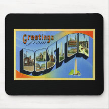 Greetings from Boston Massachusetts Mousepad
