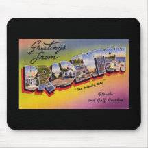 Greetings from Bradenton Florida Mousepad
