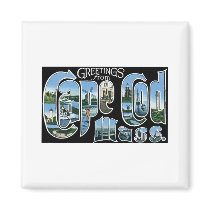 Greetings from Cape Cod Fridge Magnet