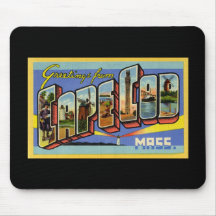 Greetings from Cape Cod Massachusetts Mouse Pads