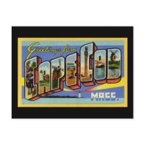 Greetings from Cape Cod Massachusetts Post Card