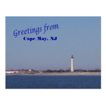Greetings from Cape May Lighthouse Postcard