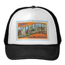 Greetings From Charlotte N.C. , Vintage Hats