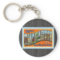 Greetings From Charlotte N.C. , Vintage Key Chain