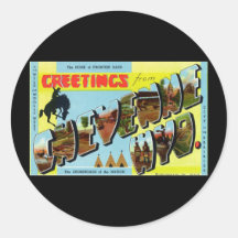 Greetings from Cheyenne Wyoming Stickers