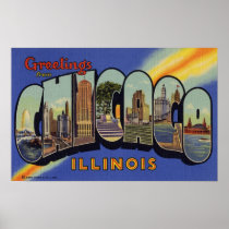 Greetings from Chicago Illinois Posters