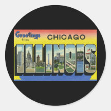 Greetings from Chicago Illinois Stickers