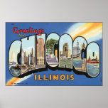 Greetings From Chicago Illinois, Vintage Posters