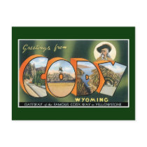 Greetings from Cody, Wyoming! Vintage Post Card
