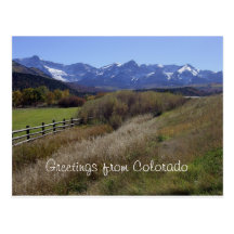 Greetings from Colorado Postcard