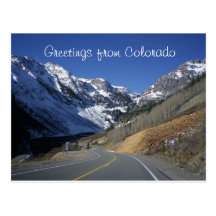 Greetings from Colorado Postcard