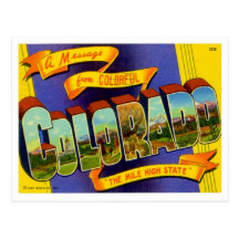 Greetings From Colorado Postcards
