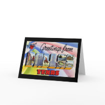 Greetings from Dallas Texas Greeting Cards