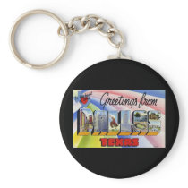 Greetings from Dallas Texas Keychain