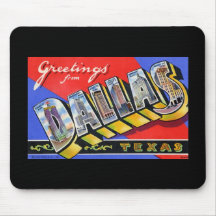 Greetings from Dallas Texas Mouse Pad