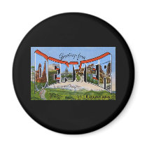 Greetings from Denver Colorado Fridge Magnets
