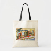 Greetings From Florida "The Land Of Sunshine", Vin Tote Bag