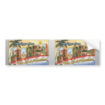 Greetings From Florida "The Land Of Sunshine", Vin Bumper Stickers