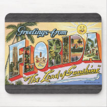Greetings From Florida "The Land Of Sunshine", Vin Mouse Pads