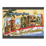 Greetings From Florida "The Land Of Sunshine", Vin Post Card