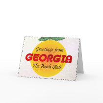 Greetings from Georgia Greeting Card