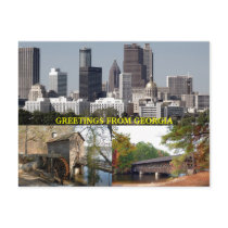 Greetings From Georgia Post Card