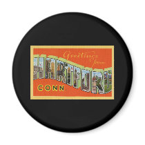 Greetings from Hartford Connecticut Refrigerator Magnet
