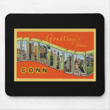 Greetings from Hartford Connecticut Mousepads