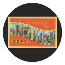 Greetings from Hartford Connecticut Stickers