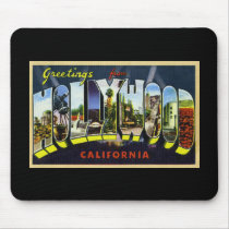 Greetings from Hollywood California Mousepads