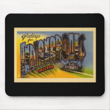 Greetings from Indianapolis Indiana Mousepads