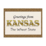 Greetings from Kansas Postcard