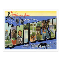 Greetings From Kentucky Post Cards
