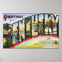 Greetings From Kentucky, Vintage Posters