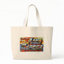 Greetings from Lake George New York Canvas Bags