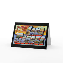 Greetings from Lake George New York Card