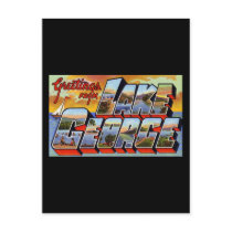 Greetings from Lake George New York Postcard