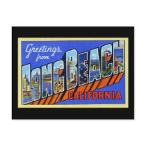Greetings from Long Beach California Postcards