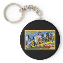 Greetings from Los Angeles California Key Chains